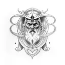odin tattoo design idea
