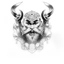 odin tattoo design idea