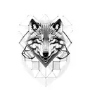 wolve in chains tattoo design idea