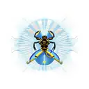 scorpion ancient Egypt cross pyramids sun tattoo design idea