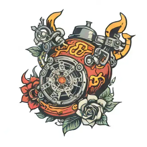 I’m a self-sabotagin’ suicide machine tattoo design idea