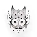 oyasumi punpun in rectangle tattoo design idea