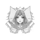oyasumi punpun in rectangle tattoo design idea