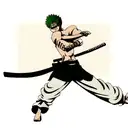 zoro swords one piece tattoo design idea