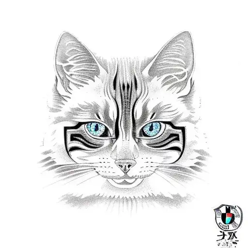 bmw cat tattoo design idea