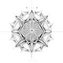 Black matte spider with sacred geometry tatoo on its back tattoo design idea