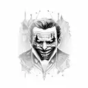 joker hahaha tattoo design idea