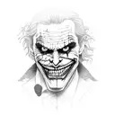 joker hahaha tattoo design idea