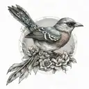 phoneix bird tattoo design idea