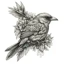 phoneix bird tattoo design idea