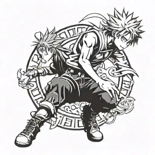 anime hunter x hunter tattoo design idea