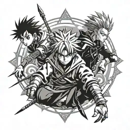 anime hunter x hunter tattoo design idea