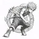 anime hunter x hunter tattoo design idea