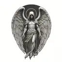 angel of death tattoo design idea