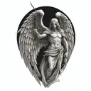 angel of death tattoo design idea