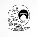 Studio ghibli tattoo design idea