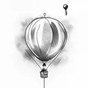 balloon "Let it go" tattoo design idea