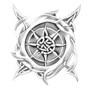 Celtic fish hook tattoo design idea