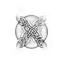 Celtic fish hook tattoo design idea