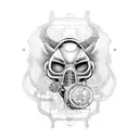 steampunk tattoo design idea