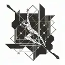 numbers, pole dancing tattoo design idea