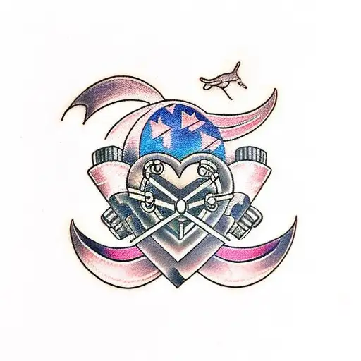 mechanic heart tattoo design idea