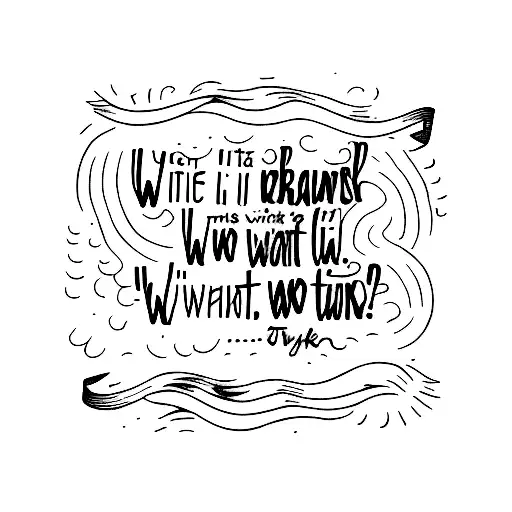 A tattoo of a teacher's desk with a quote from Taylor Swift: 'When I was drowning, that's when I could finally breathe' tattoo design idea