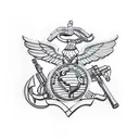 Usmc tattoo design idea