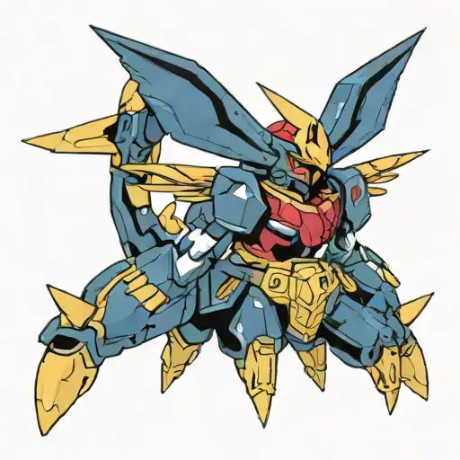 gundam pokemon tattoo design idea