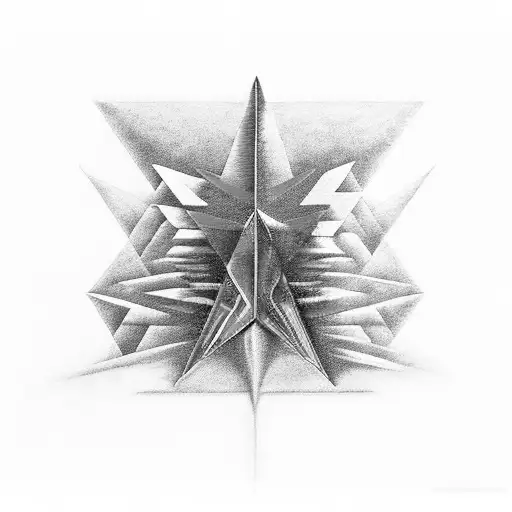 A blackwork illustration of a fighter jet transforming into a Pink Floyd prism, symbolizing the harmonious connection between music and aviation tattoo design idea