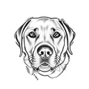 labrador retriever tattoo design idea