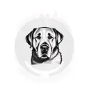 labrador retriever tattoo design idea