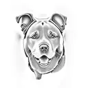 labrador retriever tattoo design idea