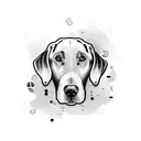 labrador retriever tattoo design idea