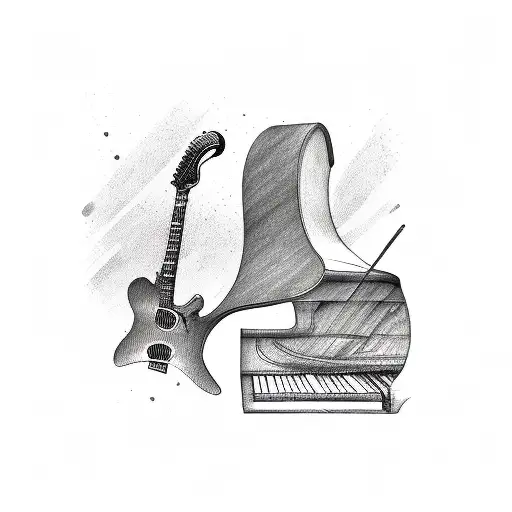 Electric Guitar Drawing Illustration 22416983 - Megapixl