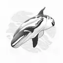 killer whale tribal tattoo design idea
