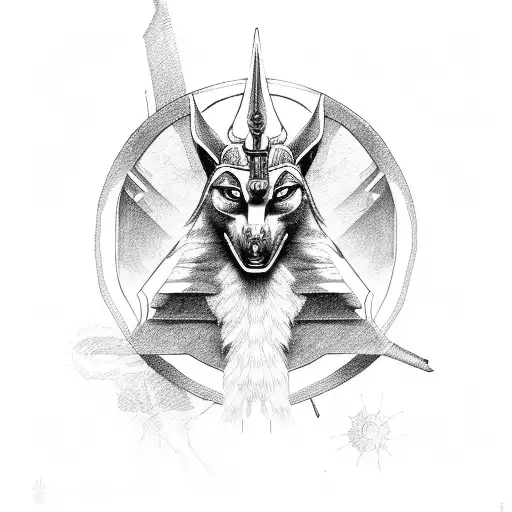 Anubis tattoo design idea