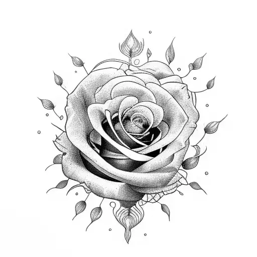 libro con rosas en su interior tattoo design idea