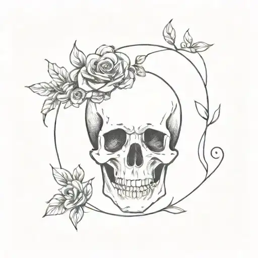 memento mori memento vivere without skull tattoo design idea