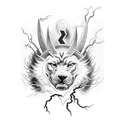 black and white left arm sleeve with zeus on the upper arm throwing a lightning bolt down towards ares on the forarm  tattoo design idea