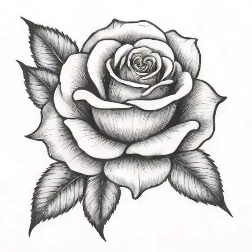 rose made tattoo design idea