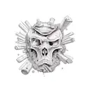 post apocalypse tattoo design idea