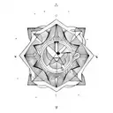 aquarius, leo and virgo signs tattoo design idea