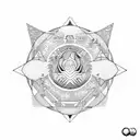 aquarius, leo and virgo signs tattoo design idea