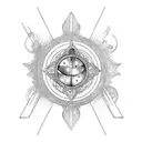 aquarius, leo and virgo signs tattoo design idea