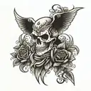 Death before dishonor tattoo design idea