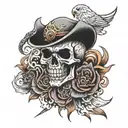 Death before dishonor tattoo design idea