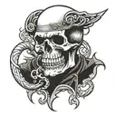Death before dishonor tattoo design idea