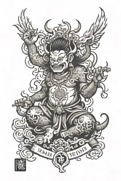 I'm mane pad mei hum mantra tattoo design idea