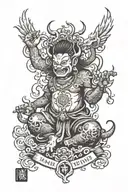 I'm mane pad mei hum mantra tattoo design idea